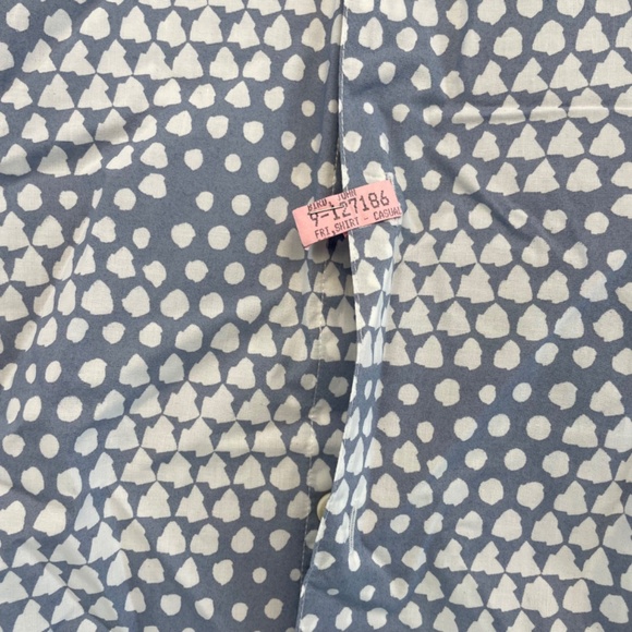 Ted Baker Short Sleeve Button Down Dress Shirt Blue White Men’s Size 4 Dry Clean - Picture 16 of 16